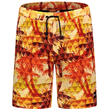 Pánské kraťasy Pánské koupací šortky NORDBLANC ATLANTIC NBSPM8020 HNĚDÁ/ŠEDÁ XXL