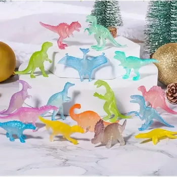 Figurka Mini figurky dinosaurů - Svítící ve tmě - 12 ks (Značka: AURORA)