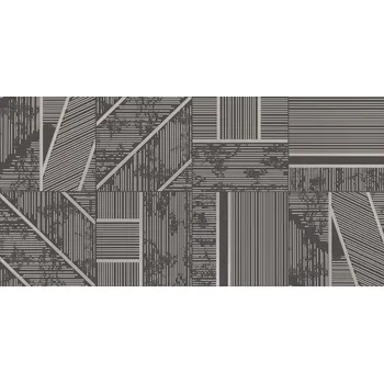 Obklad Duo graphite dekor B - obkládačka inzerto 29,8x59,8 šedá 6005429