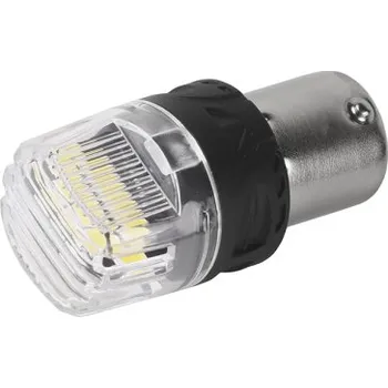 Autožárovka LED BAU15S bílá, 12V, 16LED 2835SMD