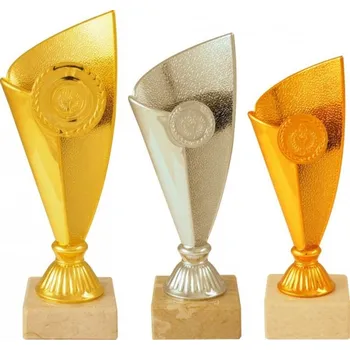 Pohár PE001 Barva: zlato, Výška: 29 cm