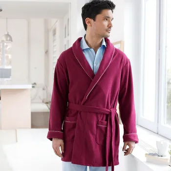 Dámský župan Blancheporte Fleecový krátký župan bordó 97/106