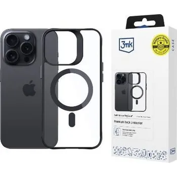 Pouzdro na mobilní telefon 3mk ochranné pouzdro Satin Armor MagCase pro Apple iPhone 12/12 Pro, černá