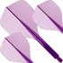 Příslušenství pro šipky CONDOR darts Axe 120 Standard Short letky 3 ks průhledné fialové