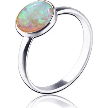Prsten NUBIS® Stříbrný prsten s opálem - velikost 62 - NBP95-OP65-62