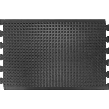 Rohožka FMT Černá gumová protiúnavová rohož (25% nitrilová pryž) (střed) - 90 x 60 x 1,4 cm