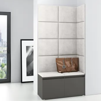 Šatní skříň Předsíňová stěna AMI 2 Krémová Grafit