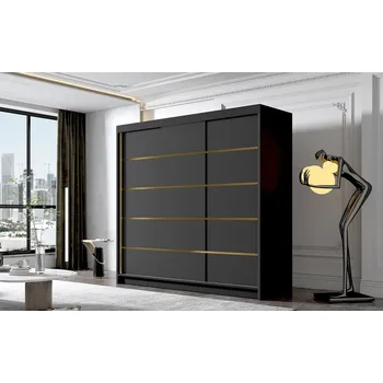 Šatní skříň Šatní skříň EVO VII 200 cm - černá