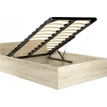 Postel CLP 100x200 cm - dub sonoma - zvedací rošt