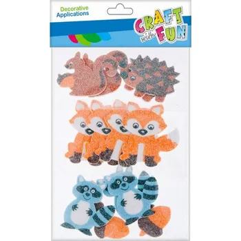 samolepka Nálepky pěnové 14ks Zvířátka z lesa