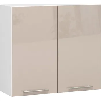 Kuchyňská skříňka Kuchyňská skříňka OLIVIA W80 H720 - bílá/černý lesk