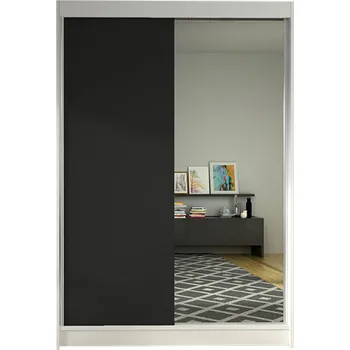 Šatní skříň Šatní skříň LINO I šířka 120 cm - bílá/černá