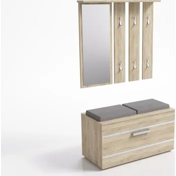 Šatní skříň Předsíňová stěna s botníkem OPAL dub sonoma