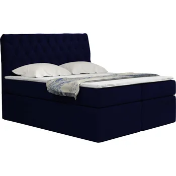 Postel Postel 58 BISSAU 120x200 cm s úložným prostorem Tmavě modrá
