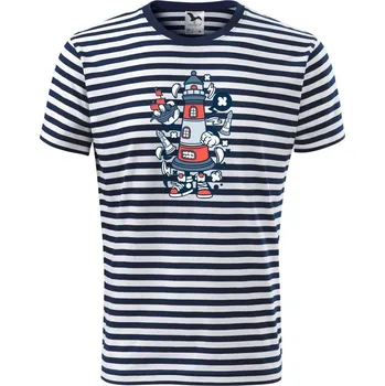 Pánské oblečení Lighthousenátor - Triko na vodu - XL ( Prouhovaná )