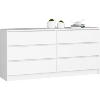 Nábytek Komoda K160 6SZ bílá