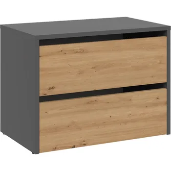 Předsíňová stěna Botník Modo 1 - antracit/dub artisan