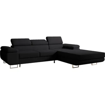 Sedací souprava Rohová rozkládací sedací souprava 271 JOLENE Pravá Černá I