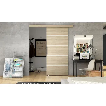 Obývací pokoj Posuvné Dveře Leo III Dub sonoma