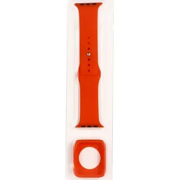 Příslušenství k chytrým hodinkám VSECHNONAMOBIL 82932 VSECHNONAMOBIL COVER SET Řemínek + obal na hodinky Apple Watch 6 / 5 / 4 / SE 44mm červený