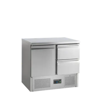 Lednice TEFCOLD SA 912 – Chladicí saladeta, 1-dveřová, 2-zásuvková, 230 l, nerezová