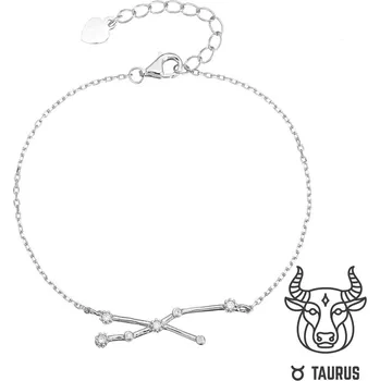 Náramek JKB Jewel Stříbrný náramek se zirkony Znamení zvěrokruhu BÝK