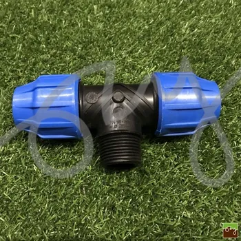 Plastica Alfa T-kus na PE potrubí Ø25mm - 1" vnější závit