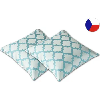 Dekorativní polštářek Damaškový dekorační polštářek 40x40 EXCELLENT DIAMANT Zámkovka šedomodrá