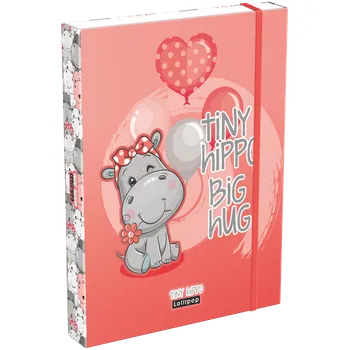 Set školních potřeb LIZZY box na sešity A5 Lollipop Thiny Hippo 24 504127