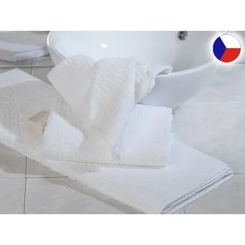 Ručník Luxusní malý ručník 30x50 JUVEL 580g Vlny 3D bílé