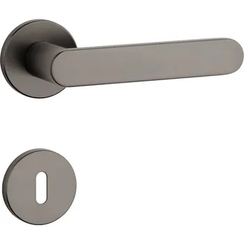 Dveřní kování AS - ALORA - R 7S rozety PZ, koule/klika levá T - Titan