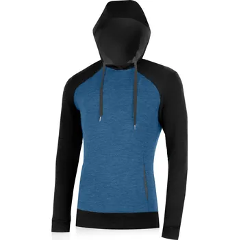 Pánská mikina LERICH pánská 100% merino mikina 16 mikronů - Modrá 5169 / S / Modrá