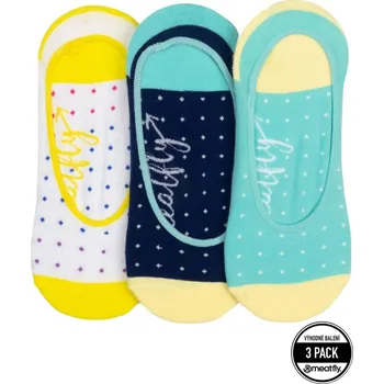Dámské ponožky Dámské ponožky Meatfly Low Socks Triple Pack žlutá/modrá One Size