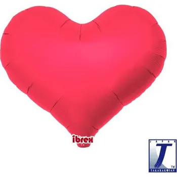 Party dekorace Balónek srdce červené metalické 63 cm t231501