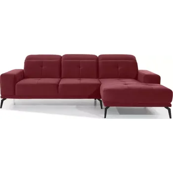 Sedací souprava Rohová sedací souprava Tempo, pravá, červená (Loco 25)