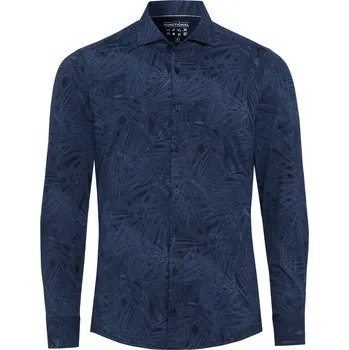 Pánská košile Košile Pure Slim Fit "Functional" navy velikost: 40, délka rukávu: dlouhý rukáv