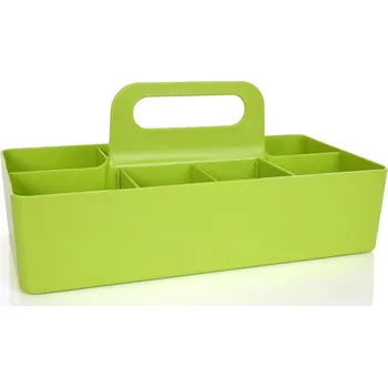 VODNESÚKLID | Plastový organizér s madlem | 8 přihrádek + 3 vyjímatelné přepážky | zelený Dedra