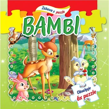 Hračka pro nejmenší Bambi: Zábava s puzzle Kniha