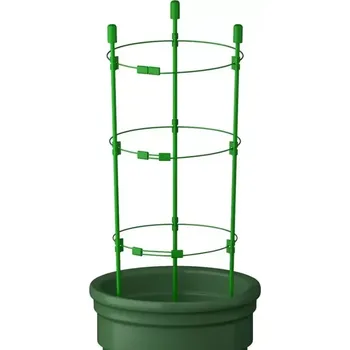 Opora na rostlinu Kruhová podpěra rostlin GAR52187743 3 prstence 60 cm zelená