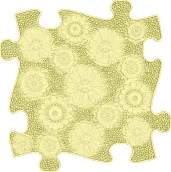 ortopedická podložka MUFFIK Ortopedická podložka - Louka měkká Pastelová žlutá MFK-003-1-1-17