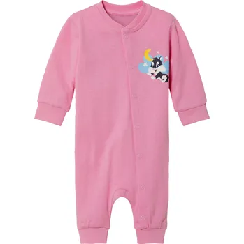 Dětský overall Dívčí overal na spaní (62/68, světle růžová)