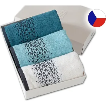 Ručník Luxusní dárková sada ručníků 3x 50x100 TERRY GRAIN I 500g