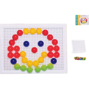 ostatní stavebnice Mikro trading Mozaika kloboučky - 50 ks - s tabulkou