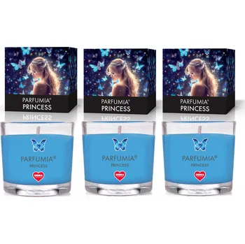 Svíčka PRINCESS | sada 3 votivních svíček | PARFUMIA® | 3×55 ml Dedra