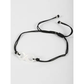 Náramek Prosperk Textilní náramek s keramickým doplňkem S5089