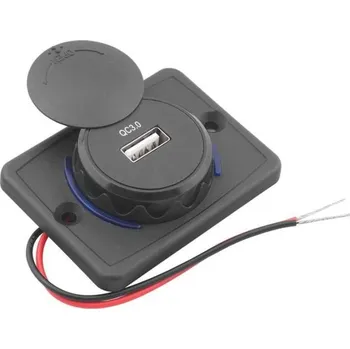 LTC NAPÁJECÍ ZDÍŘKA 12-24V/USB QC3.0 NA PANEL
