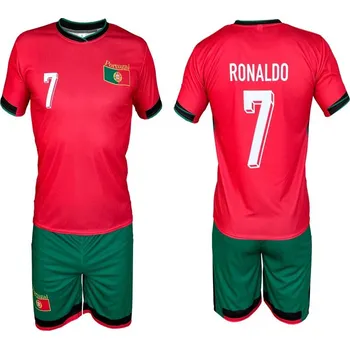 ShopJK Dětský fotbalový dres Ronaldo Portugalsko červená 170