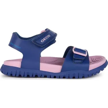 Dívčí sandály Juniorské dívčí sandály Geox J SANDAL FUSBETTO G. A 30 Tmavě modrá, Růžová