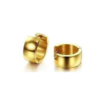 Náušnice Prosperk Náušnice kroužky zlaté hladké S1354