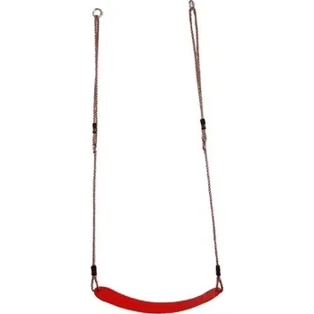 Dětská houpačka KBT Houpačka plastový pružný sedák Barva: Červená